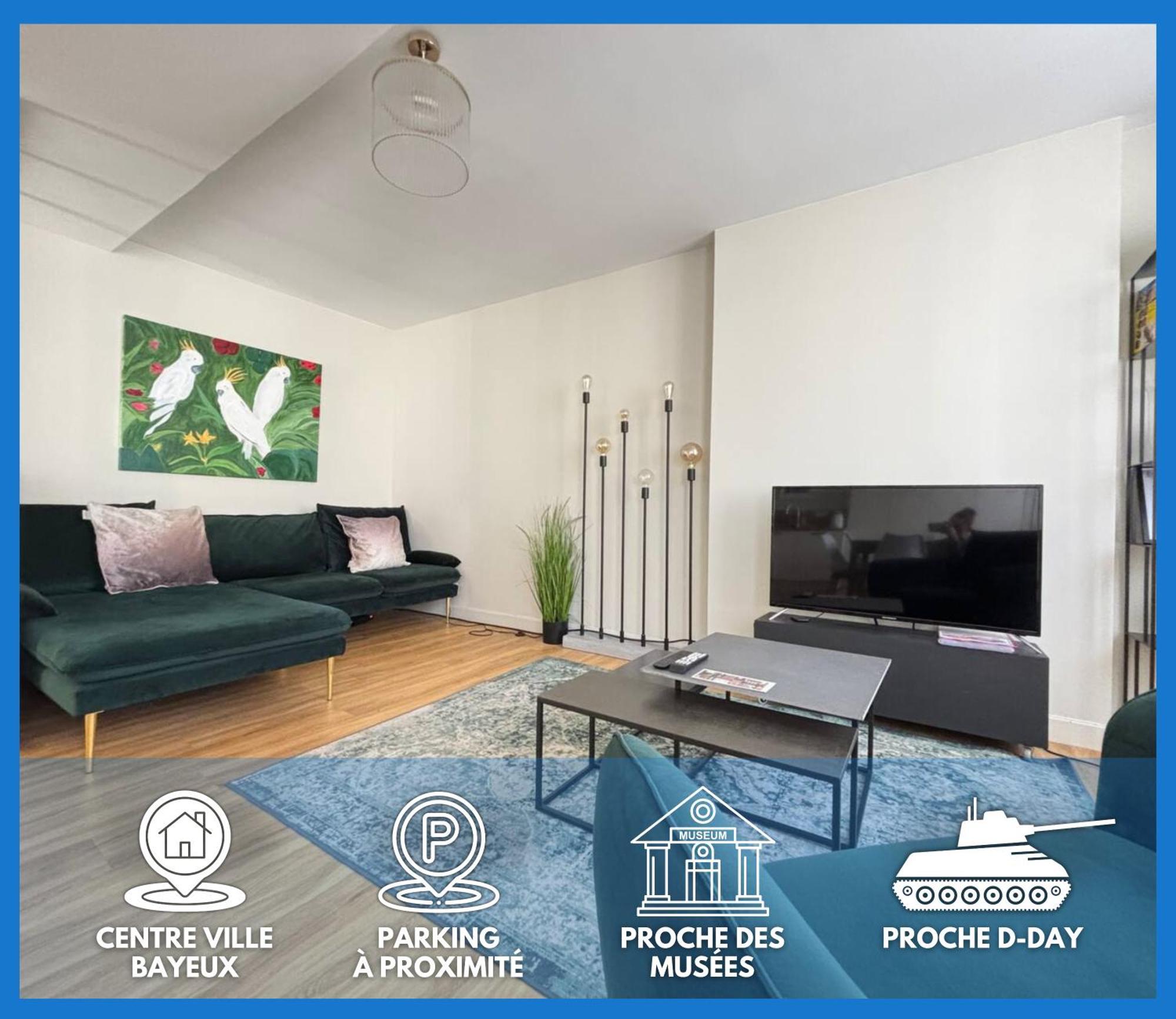 Bajocasse Apt Duplex Spacieux 3 Ch 2 Sdb Cosy Plein Centre Bayeux Decoration Elegante Proche Plages Du Debarquement Εξωτερικό φωτογραφία